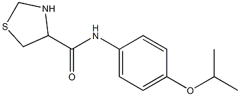 N-[4-(propan-2-yloxy)phenyl]-1,3-thiazolidine-4-carboxamide Struktur