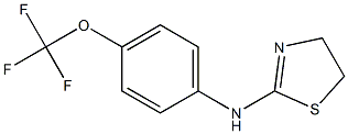 N-[4-(trifluoromethoxy)phenyl]-4,5-dihydro-1,3-thiazol-2-amine Struktur