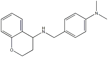 N-{[4-(dimethylamino)phenyl]methyl}-3,4-dihydro-2H-1-benzopyran-4-amine Struktur