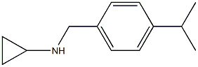 N-{[4-(propan-2-yl)phenyl]methyl}cyclopropanamine Struktur