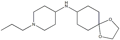 N-{1,4-dioxaspiro[4.5]decan-8-yl}-1-propylpiperidin-4-amine Struktur