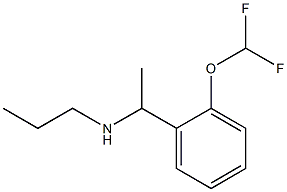 N-{1-[2-(difluoromethoxy)phenyl]ethyl}-N-propylamine Struktur