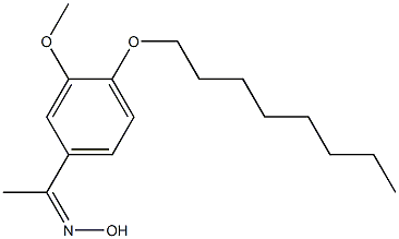 N-{1-[3-methoxy-4-(octyloxy)phenyl]ethylidene}hydroxylamine Struktur