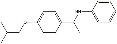 N-{1-[4-(2-methylpropoxy)phenyl]ethyl}aniline Struktur