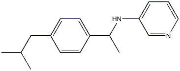 N-{1-[4-(2-methylpropyl)phenyl]ethyl}pyridin-3-amine Struktur