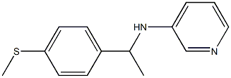 N-{1-[4-(methylsulfanyl)phenyl]ethyl}pyridin-3-amine Struktur