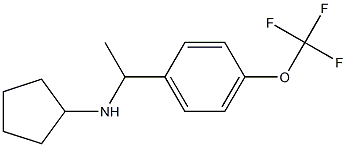 N-{1-[4-(trifluoromethoxy)phenyl]ethyl}cyclopentanamine Struktur