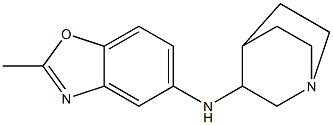 N-{1-azabicyclo[2.2.2]octan-3-yl}-2-methyl-1,3-benzoxazol-5-amine Struktur