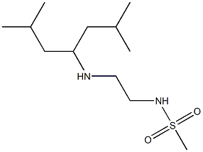 N-{2-[(2,6-dimethylheptan-4-yl)amino]ethyl}methanesulfonamide Struktur