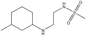 N-{2-[(3-methylcyclohexyl)amino]ethyl}methanesulfonamide Struktur