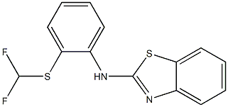 N-{2-[(difluoromethyl)sulfanyl]phenyl}-1,3-benzothiazol-2-amine Struktur