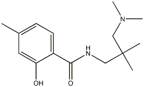 N-{2-[(dimethylamino)methyl]-2-methylpropyl}-2-hydroxy-4-methylbenzamide Struktur