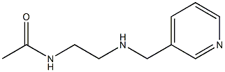 N-{2-[(pyridin-3-ylmethyl)amino]ethyl}acetamide Struktur