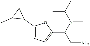 N-{2-amino-1-[5-(2-methylcyclopropyl)-2-furyl]ethyl}-N-isopropyl-N-methylamine Struktur