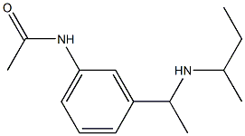 N-{3-[1-(butan-2-ylamino)ethyl]phenyl}acetamide Struktur