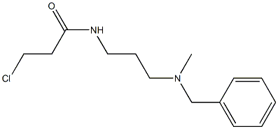 N-{3-[benzyl(methyl)amino]propyl}-3-chloropropanamide Struktur