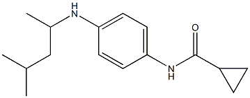 N-{4-[(4-methylpentan-2-yl)amino]phenyl}cyclopropanecarboxamide Struktur