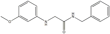 N-benzyl-2-[(3-methoxyphenyl)amino]acetamide Struktur