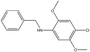 N-benzyl-4-chloro-2,5-dimethoxyaniline Struktur