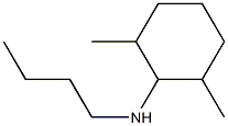 N-butyl-2,6-dimethylcyclohexan-1-amine Struktur