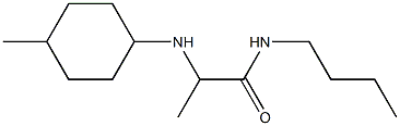 N-butyl-2-[(4-methylcyclohexyl)amino]propanamide Struktur