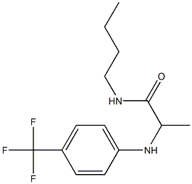 N-butyl-2-{[4-(trifluoromethyl)phenyl]amino}propanamide Struktur