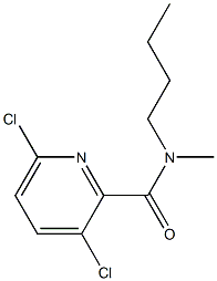 N-butyl-3,6-dichloro-N-methylpyridine-2-carboxamide Struktur