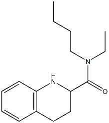 N-butyl-N-ethyl-1,2,3,4-tetrahydroquinoline-2-carboxamide Struktur