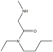 N-butyl-N-ethyl-2-(methylamino)acetamide Struktur