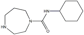 N-cyclohexyl-1,4-diazepane-1-carboxamide Struktur