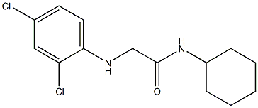 N-cyclohexyl-2-[(2,4-dichlorophenyl)amino]acetamide Struktur