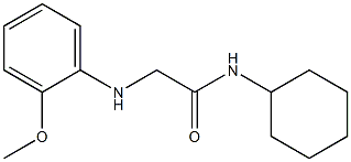 N-cyclohexyl-2-[(2-methoxyphenyl)amino]acetamide Struktur