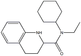 N-cyclohexyl-N-ethyl-1,2,3,4-tetrahydroquinoline-2-carboxamide Struktur