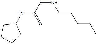 N-cyclopentyl-2-(pentylamino)acetamide Struktur