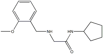 N-cyclopentyl-2-{[(2-methoxyphenyl)methyl]amino}acetamide Struktur