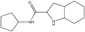 N-cyclopentyloctahydro-1H-indole-2-carboxamide Struktur