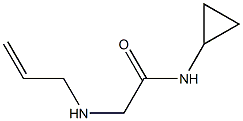 N-cyclopropyl-2-(prop-2-en-1-ylamino)acetamide Struktur