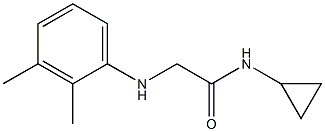 N-cyclopropyl-2-[(2,3-dimethylphenyl)amino]acetamide Struktur