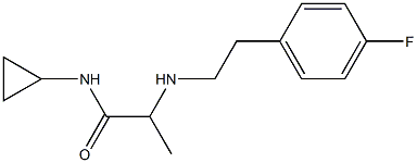 N-cyclopropyl-2-{[2-(4-fluorophenyl)ethyl]amino}propanamide Struktur