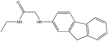 N-ethyl-2-(9H-fluoren-2-ylamino)acetamide Struktur