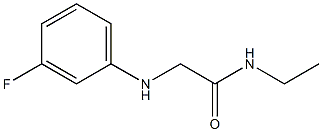 N-ethyl-2-[(3-fluorophenyl)amino]acetamide Struktur