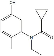 N-ethyl-N-(5-hydroxy-2-methylphenyl)cyclopropanecarboxamide Struktur