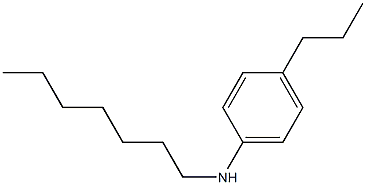 N-heptyl-4-propylaniline Struktur