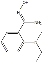 N'-hydroxy-2-[methyl(propan-2-yl)amino]benzene-1-carboximidamide Struktur