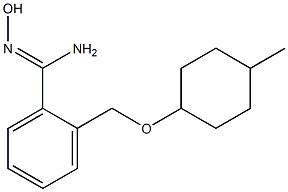 N'-hydroxy-2-{[(4-methylcyclohexyl)oxy]methyl}benzenecarboximidamide Struktur