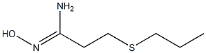 N'-hydroxy-3-(propylsulfanyl)propanimidamide Struktur