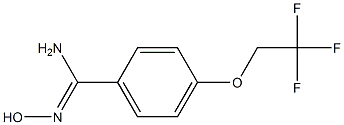 N'-hydroxy-4-(2,2,2-trifluoroethoxy)benzenecarboximidamide Struktur