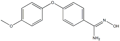 N'-hydroxy-4-(4-methoxyphenoxy)benzene-1-carboximidamide Struktur