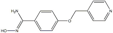 N'-hydroxy-4-(pyridin-4-ylmethoxy)benzenecarboximidamide Struktur