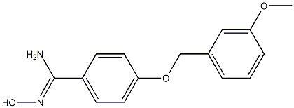 N'-hydroxy-4-[(3-methoxybenzyl)oxy]benzenecarboximidamide Struktur